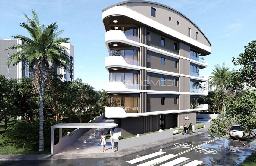 Konyaaltı Hurma'da Havuzlu Binada Yerden Isıtmalı Daireler 7