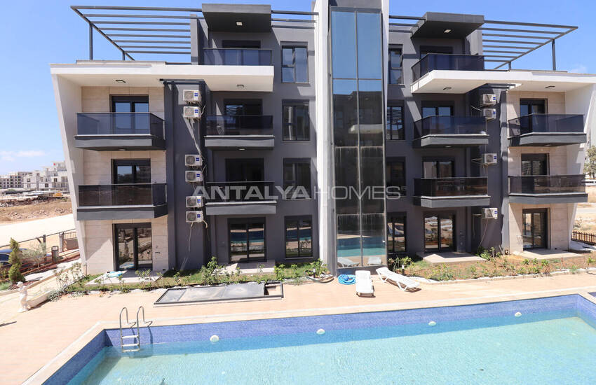 آپارتمان با دید استخر در یک پروژه لوکس در آنتالیا، آکسو 3