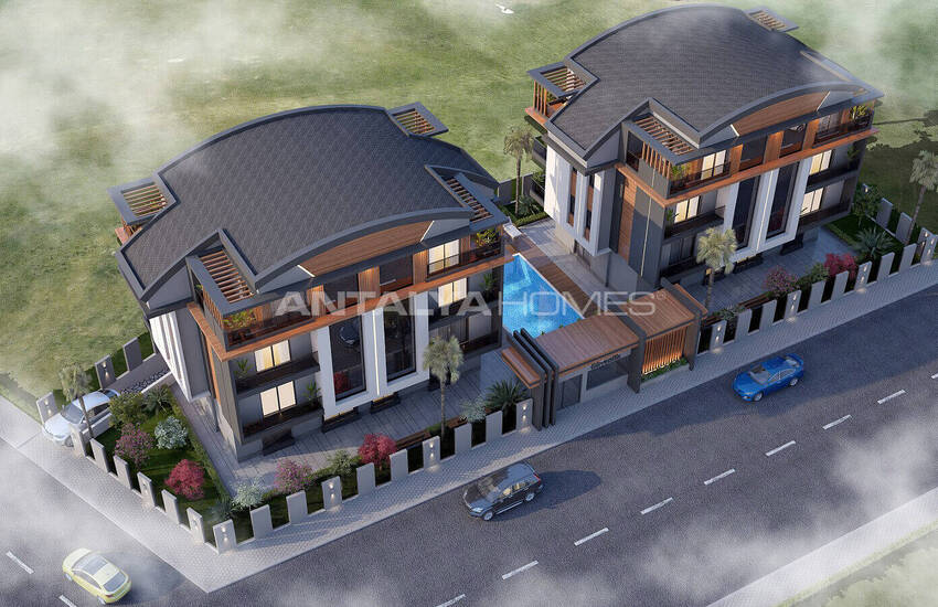 شقق مع موقف سيارات داخلي في أنطاليا كوشكافاجي 1