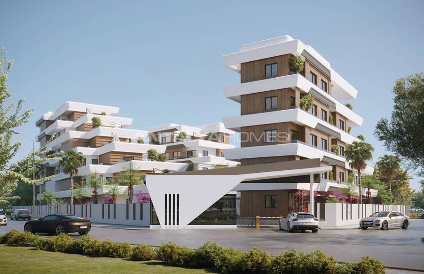 Investment Apartments with 400 M² Pool in Antalya Aksu 2