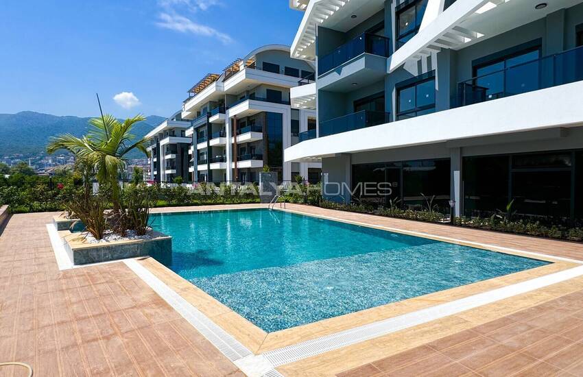 Naturblick Wohnungen In Einem Komplex Mit Pool In Alanya Oba