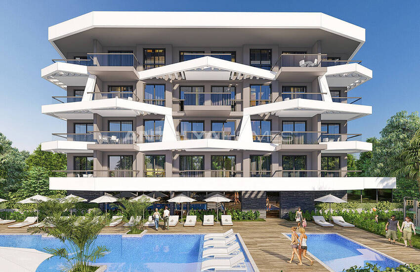 Natuurzicht Appartementen In Complex Met Zwembad In Alanya Oba