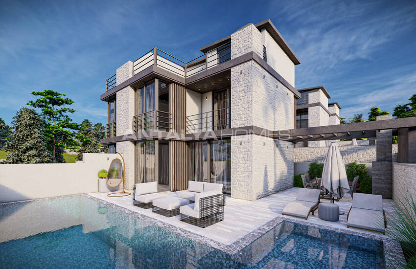 Villa's Met 3 Slaapkamers En Privézwembad In Kalkan Antalya 2