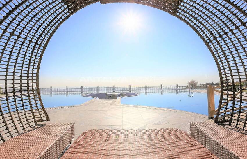 شقة أنيقة في مجمع مطل على المدينة في أنطاليا كيبيز 2