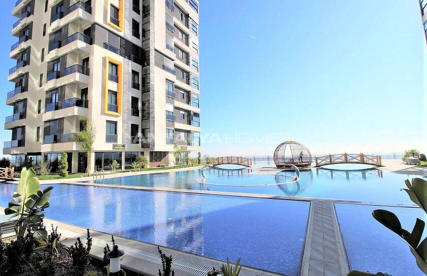 شقة أنيقة في مجمع مطل على المدينة في أنطاليا كيبيز 1