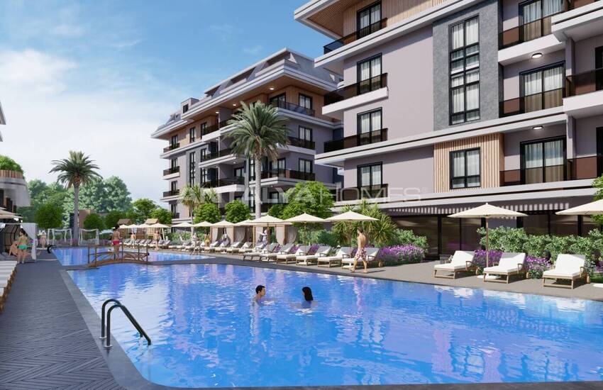 Eleganta Lägenheter Sammanflätade Med Naturen I Alanya Oba