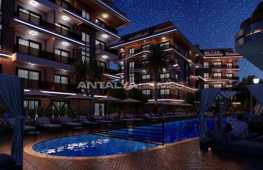Schicke Wohnungen Verflochten In Der Natur In Alanya Oba 9