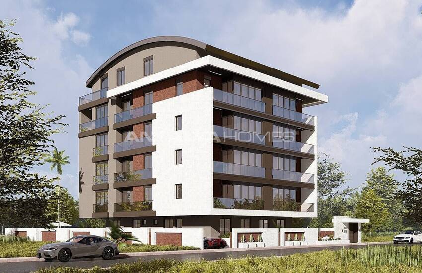 آپارتمان های1 خوابه مناسب سرمایه گذاری در یک پروژه جدید در آنتالیا