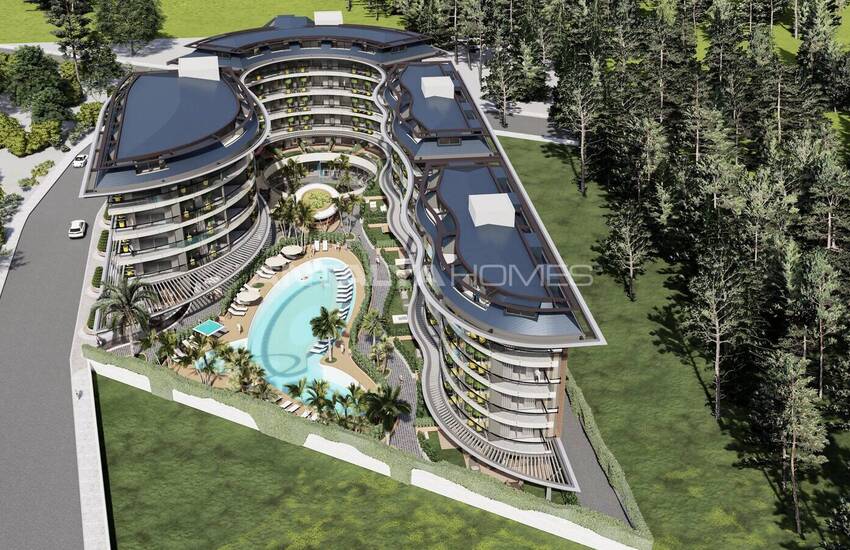Havs- Och Stadsutsikt Lägenheter I Alanya Oba 9