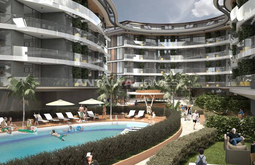 Havs- Och Stadsutsikt Lägenheter I Alanya Oba 3