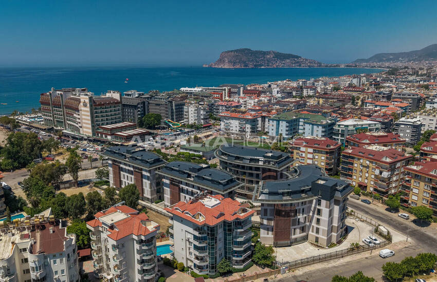 Alanya Oba'da Şehir ve Deniz Manzaralı Satılık Daireler 7
