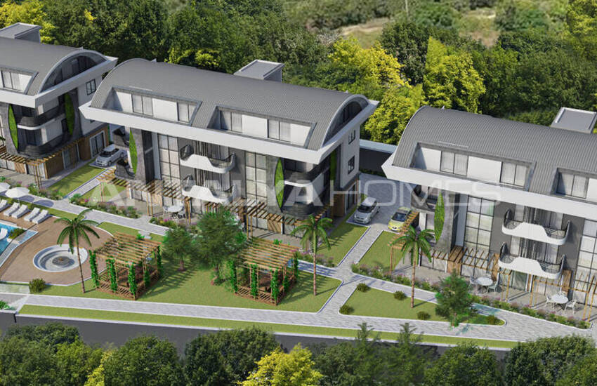 Alanya Oba'da Sonsuzluk Havuzlu Sitede Satılık Daireler 1