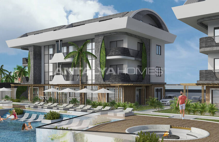 Alanya Oba'da Sonsuzluk Havuzlu Sitede Satılık Daireler 3