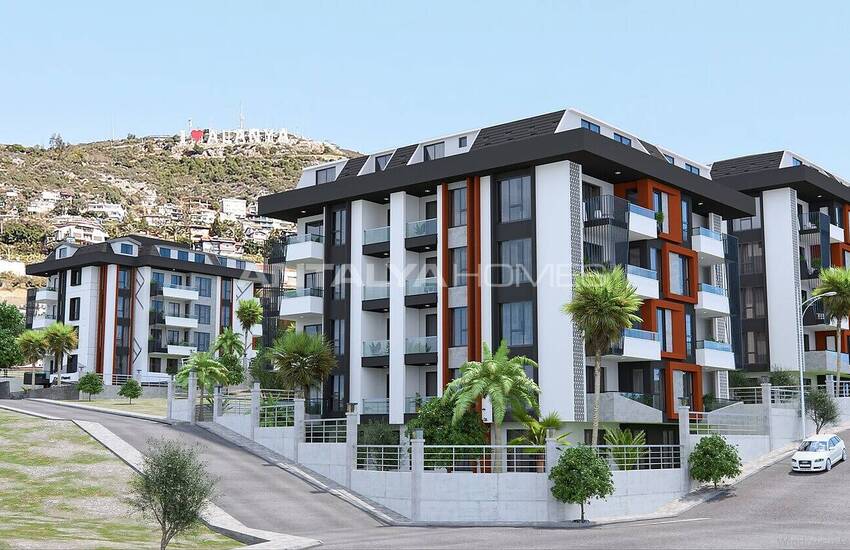 Apartments in Complex with Panoramic Views and Pool in Alanya