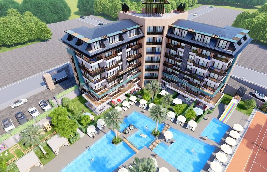 Real Estate with Private Beach in Alanya Kargicak 1