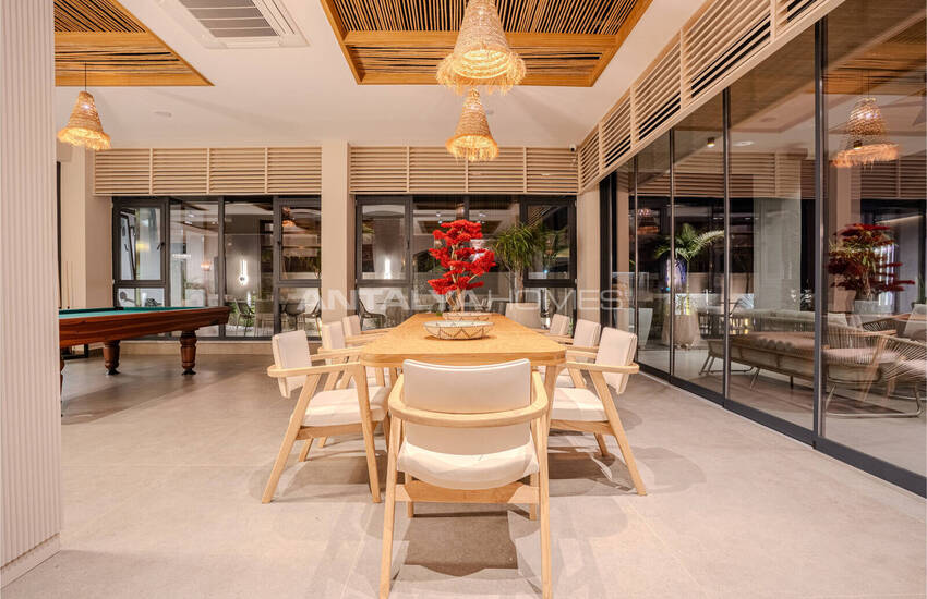 املاک شیک در مجتمع با مفهوم هتل 5 ستاره در آلانیا 12