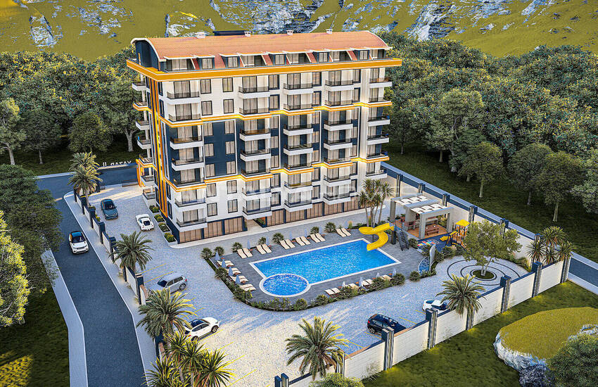 Stylish Apartments Suitable for Investment Antalya Gazipasa