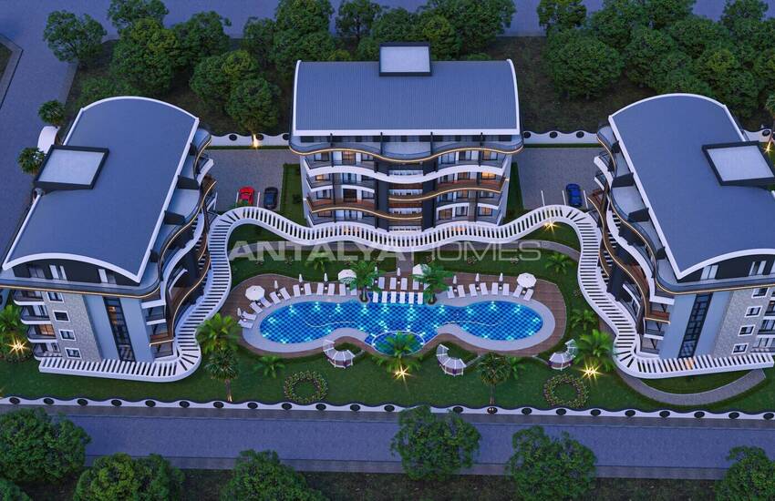 Real Estate in a Complex with Rich Facilities in Alanya Oba 1