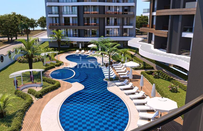 Real Estate in a Complex with Rich Facilities in Alanya Oba 6