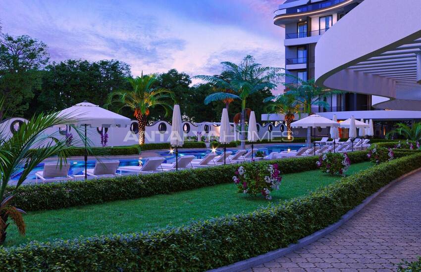 Real Estate in a Complex with Rich Facilities in Alanya Oba 11