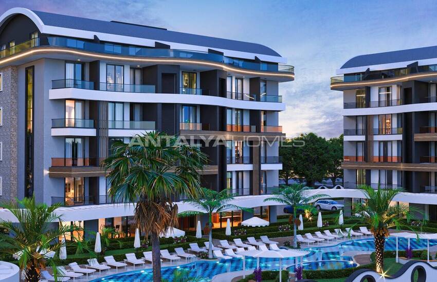 Real Estate in a Complex with Rich Facilities in Alanya Oba 15