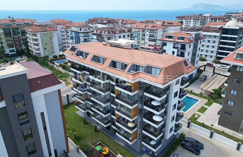 آپارتمان های آماده برای سکونت در نزدیکی دریا در آلانیا، کستل 5