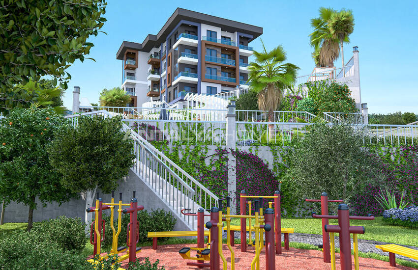 آپارتمان در یک مجتمع در آلانیا با امکانات اجتماعی غنی 1