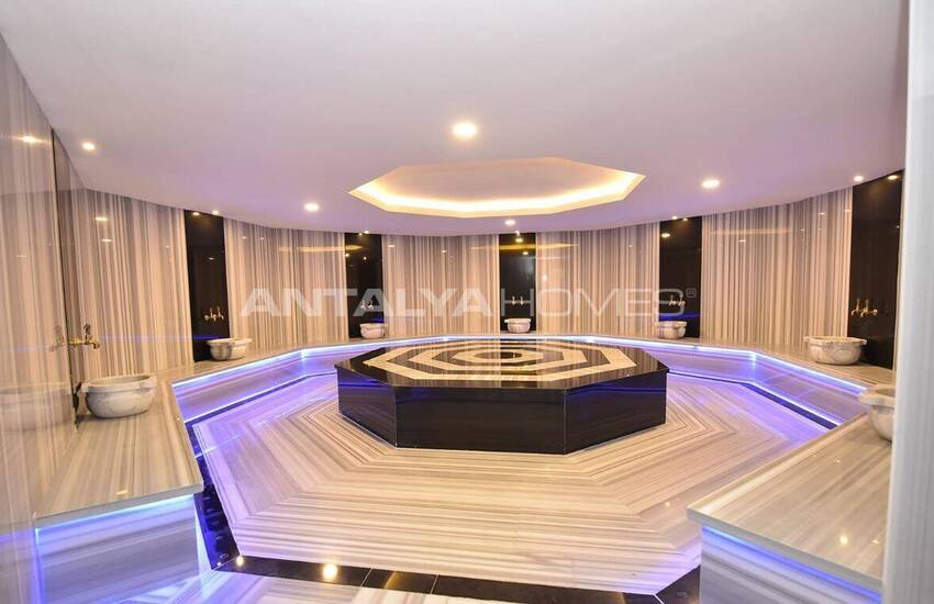 آپارتمان با دید دریا در مجتمعی در محمودلار آلانیا 15