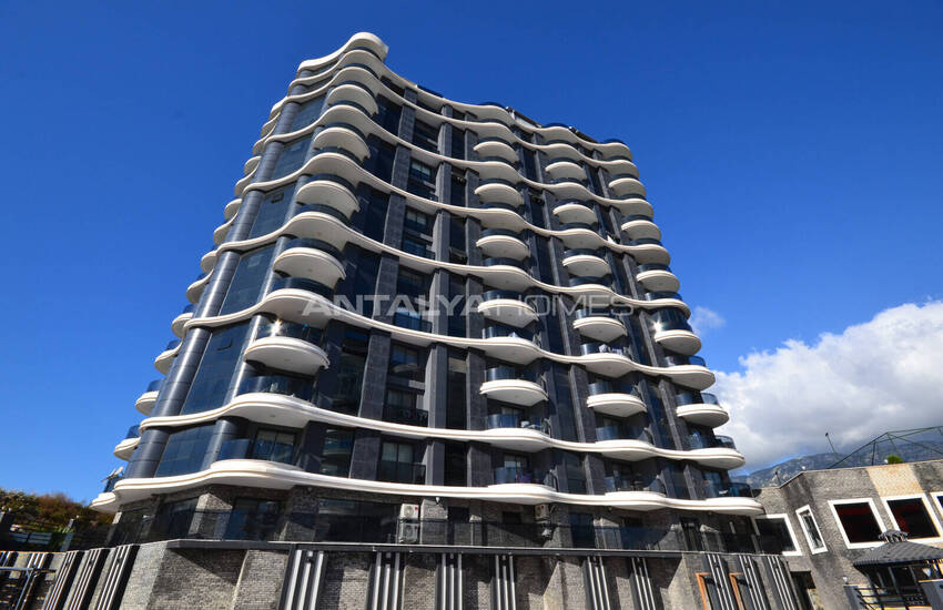 آپارتمان با دید دریا در مجتمعی در محمودلار آلانیا 5