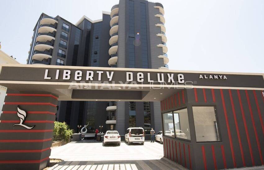 آپارتمان با دید دریا در مجتمعی در محمودلار آلانیا 1