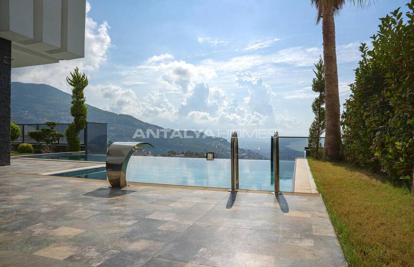 Villa Mit Meerblick In Alanya's Bevorzugter Gegend Tepe 3