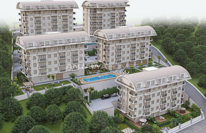 Apartments Within Walking Distance to the Beach in Alanya Konaklı