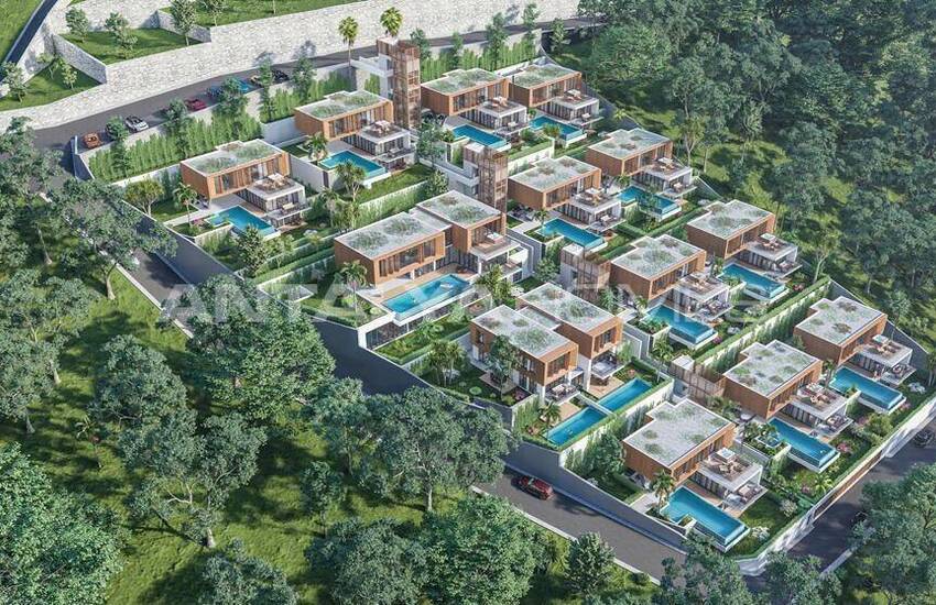 Alanya Tepe'de Özel Havuzlu Satılık Müstakil Villalar 18