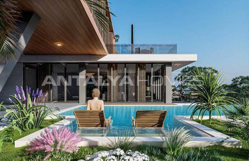 Alanya Tepe'de Özel Havuzlu Satılık Müstakil Villalar 12