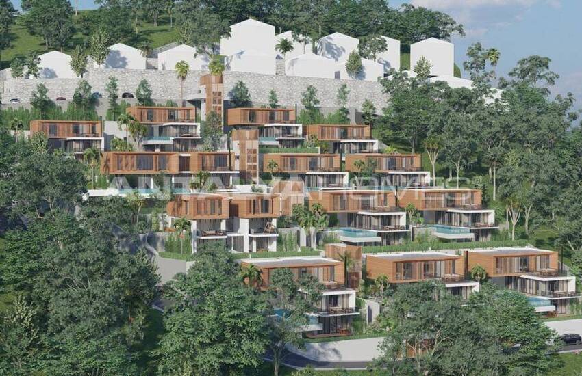 Alanya Tepe'de Özel Havuzlu Satılık Müstakil Villalar 3