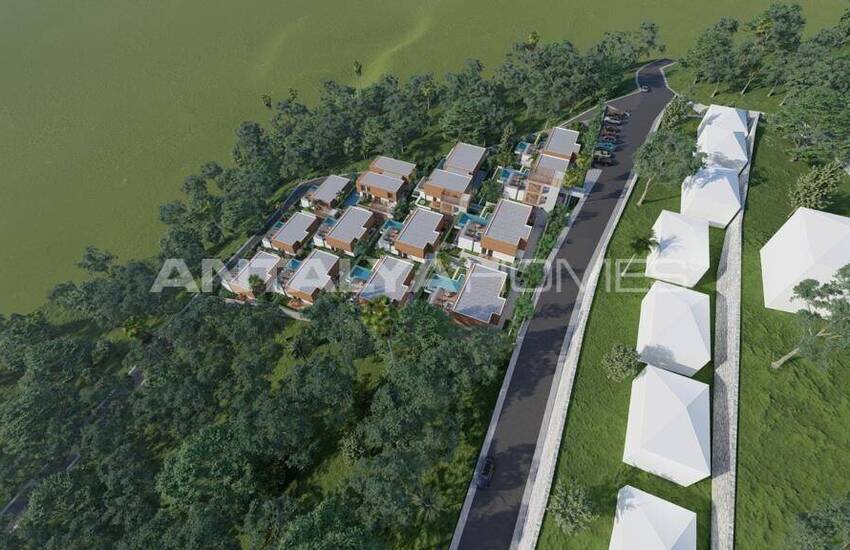 Alanya Tepe'de Özel Havuzlu Satılık Müstakil Villalar 15