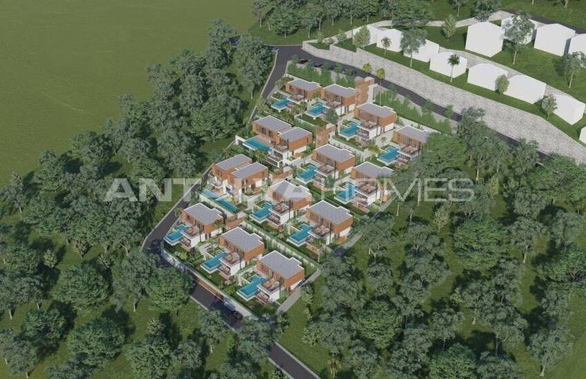 Alanya Tepe'de Özel Havuzlu Satılık Müstakil Villalar 19