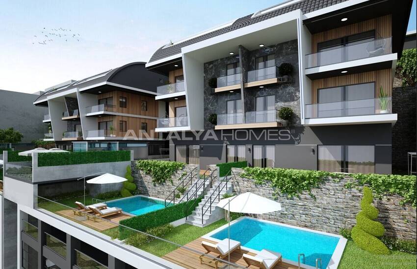 Erdgeschoss Und Duplex Penthouse Wohnungen In Alanya Bektas 2