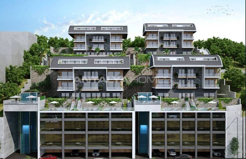 Erdgeschoss Und Duplex Penthouse Wohnungen In Alanya Bektas 4