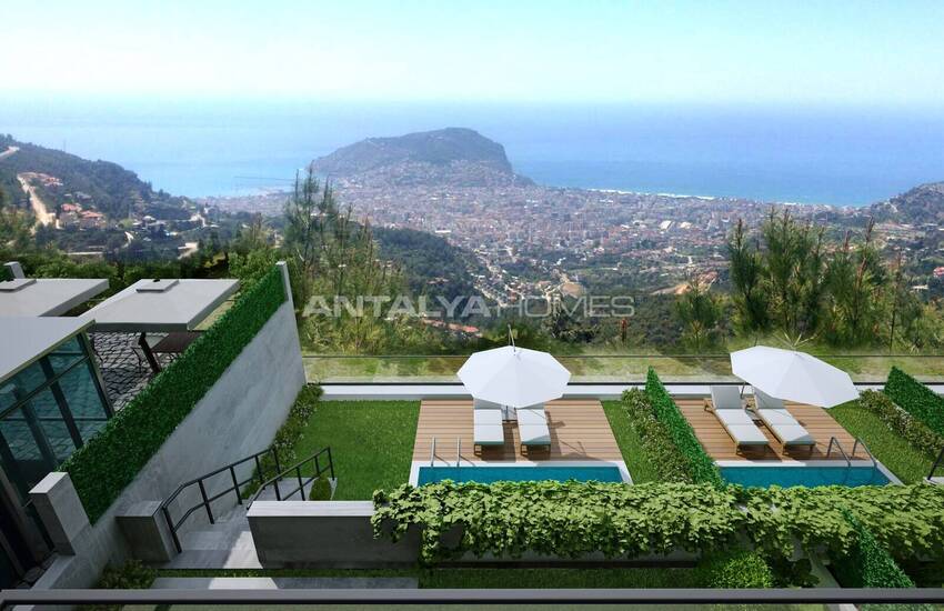 Erdgeschoss Und Duplex Penthouse Wohnungen In Alanya Bektas 9