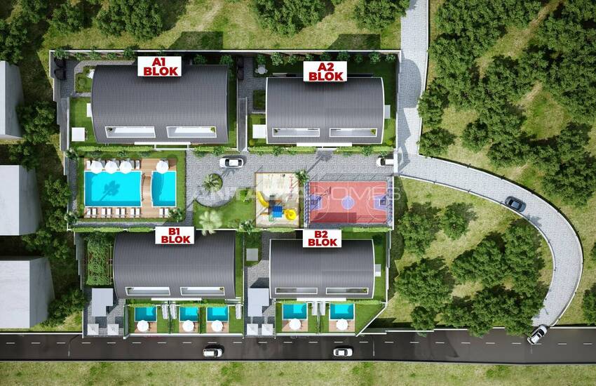 Erdgeschoss Und Duplex Penthouse Wohnungen In Alanya Bektas 12