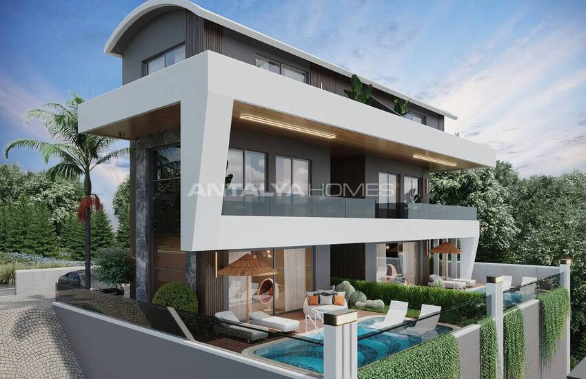 فلل مطلة على البحر للبيع مع مسبح خاص في الانيا تيبي 4