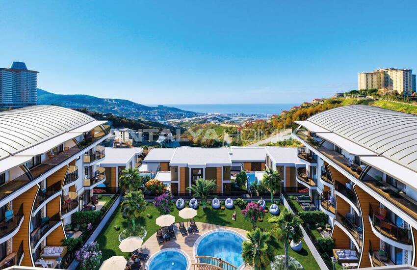 Vastgoed In Een Complex Met Indrukwekkend Uitzicht In Alanya