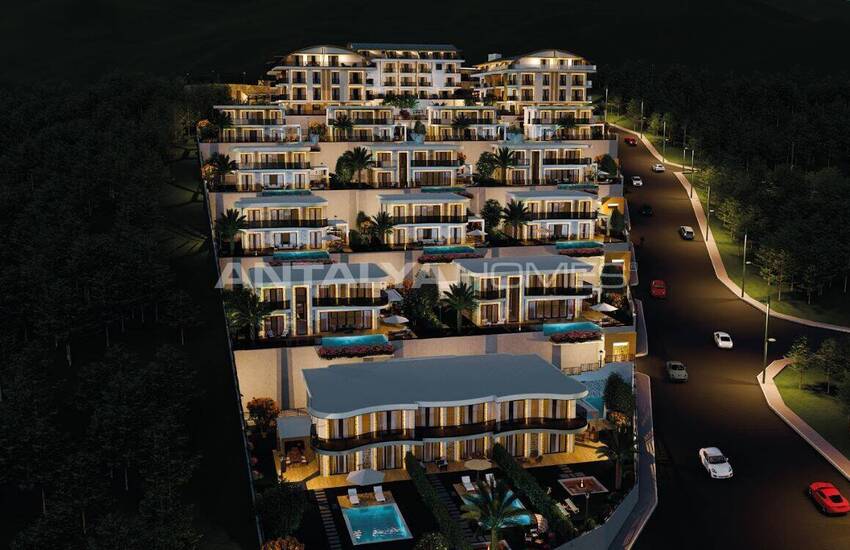 Wohnungen In Einem Komplex Mit Beeindruckender Aussicht In Alanya 8