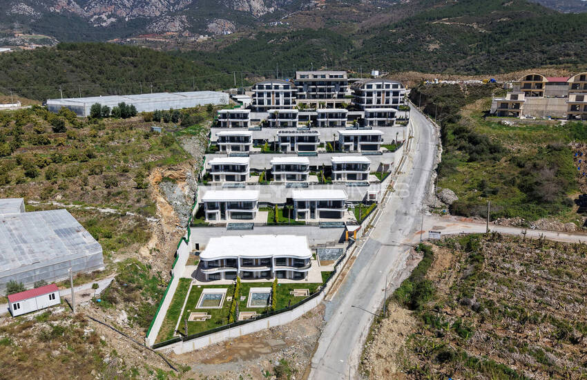 Alanya Kargıcak'ta Deniz ve Dağ Manzaralı Sitede Şık Daireler 7