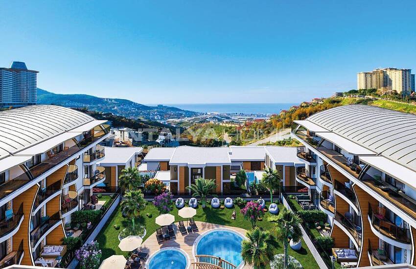 Real Estate in a Complex with Impressive Views in Alanya