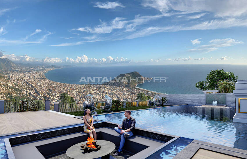 Villas Vue Mer Et Nature Avec Piscine Privée À Alanya