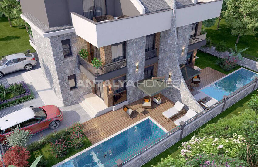 Élégantes Villas En Pierre Près De La Plage À Belek Antalya 2