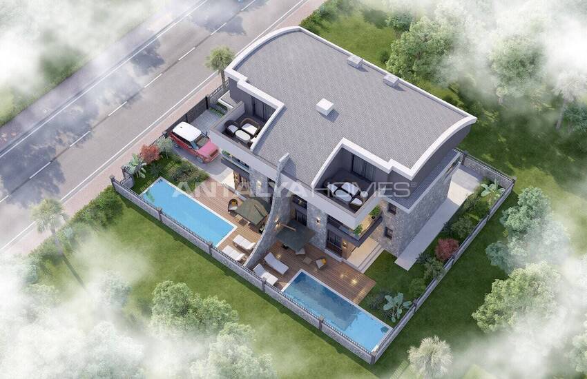 Élégantes Villas En Pierre Près De La Plage À Belek Antalya 1