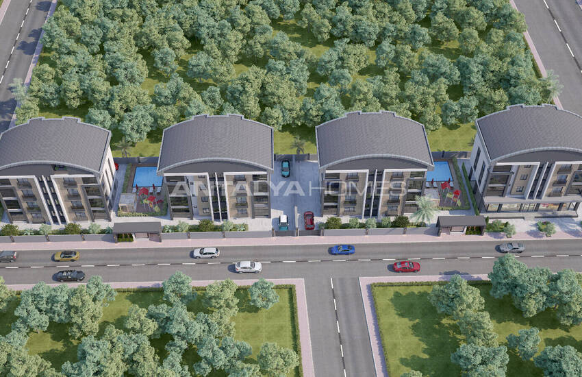شقق مع فرصة دفع سهلة في ينيكوي، دوشمالتي، أنطاليا 11